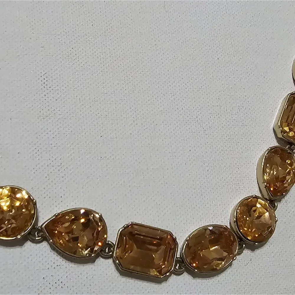 J. Crew‎ Champagne and Antique Gold Brulee Necklace